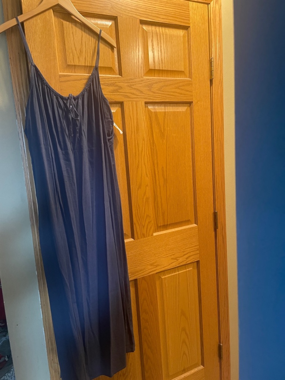Old Navy Navy Blue Maxi Dress - Spaghetti Strap